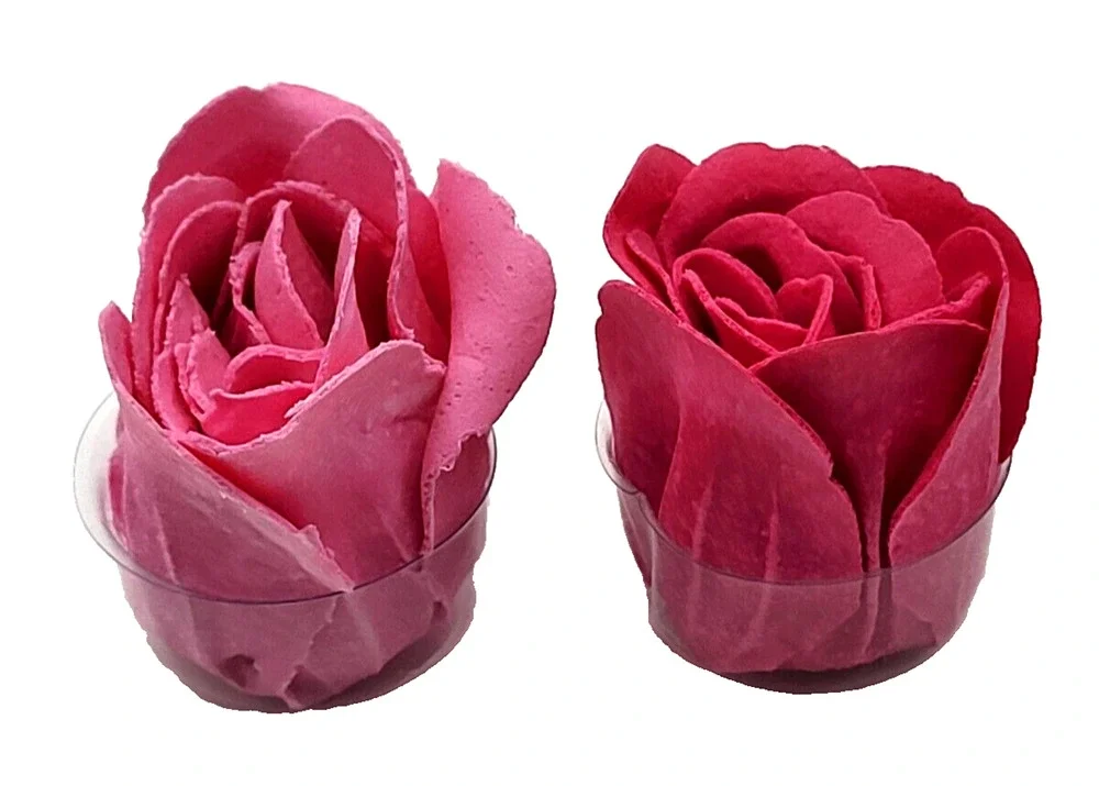 Vintage Handcrafted Delicate Pink Rose Petal Shaped Soap 2
